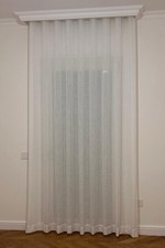 Moments Tenda A Strati Ricamata - Bianca 147x76 Cm - Coppia Di Pannelli Con Tasca Per Asta 3,8 Cm - 6