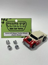 Curlys Slot Car Parts Aurora AFX Magna Traction Steelie Wheels Set Repro