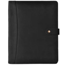 Leather Village Leather Portfolio Organizer - Professional Business Padfolio ...