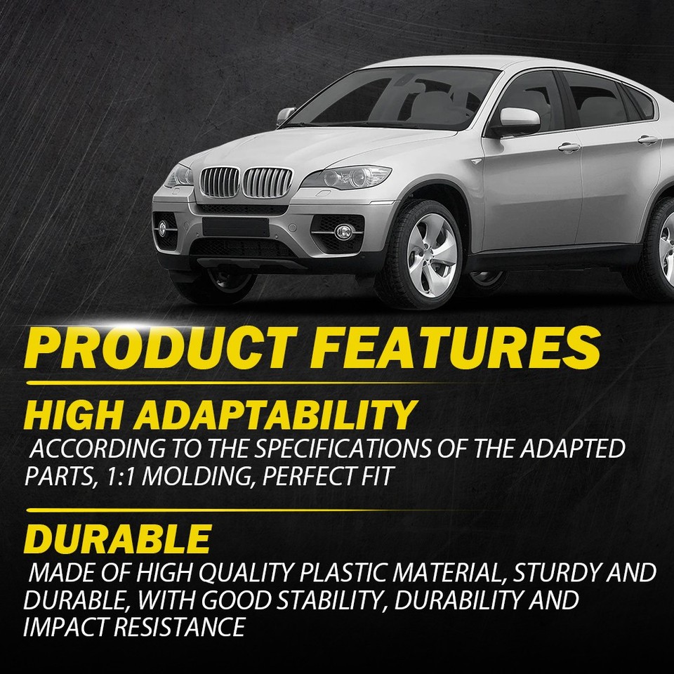 Poignée De Porte Intérieure - Cover ABS Style Fibre De Carbone Pour BMW X5 X6 - Compatible E70 E71 E72 - Pack De 3 Pièces
