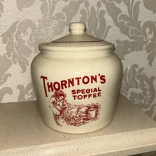 Vintage Thornton's Special Toffee Ceramic Large Lidded Jar