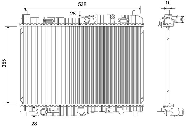 Valeo KüHler, MotorküHlung 701798 FüR Ford-image