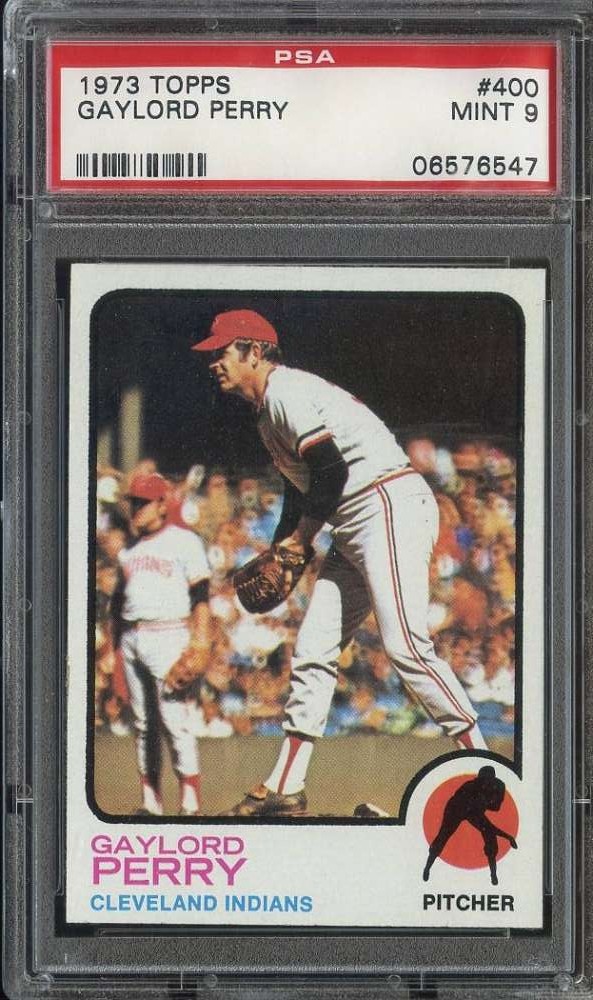 1973 TOPPS #400 GAYLORD PERRY PSA 9 INDIANS HOF *B73440