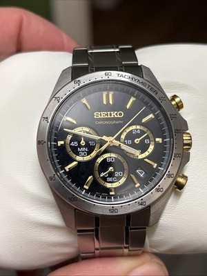 Seiko Selection Spirit 8T63-00D0 Uhr - schwarzes Zifferblatt