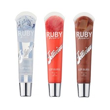Jellicious Pink Cotton Candy Caramel Frappuccino Lip Gloss Pack of 3