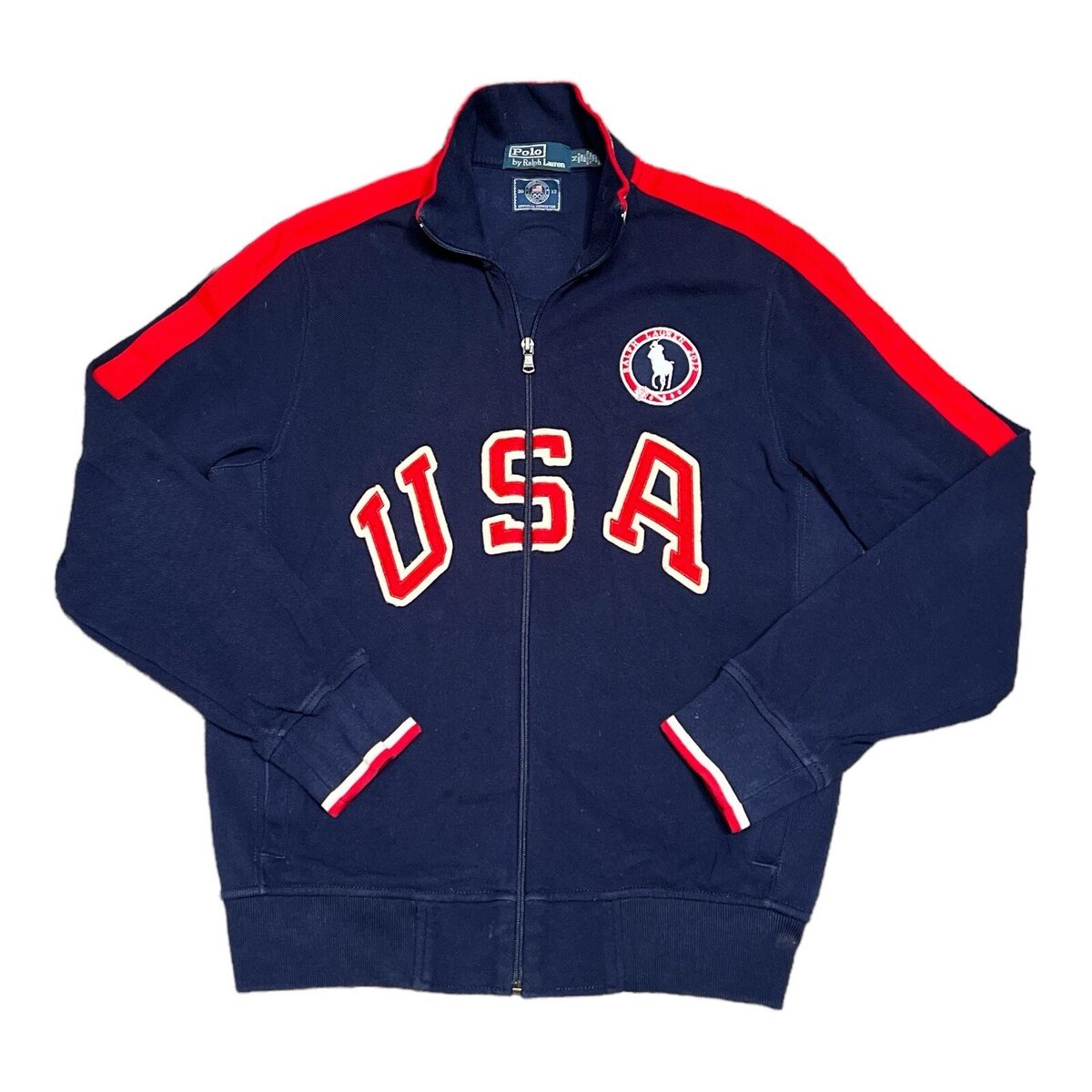 Polo Ralph Lauren Mens 2012 USA Olympics Full Zip Team Polo Ralph Lauren Mens 2012 USA Olympics Full Zip Team
