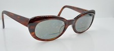 Vintage 507 Brown Oval Cat-Eyed Sunglasses Hong Kong FRAMES ONLY