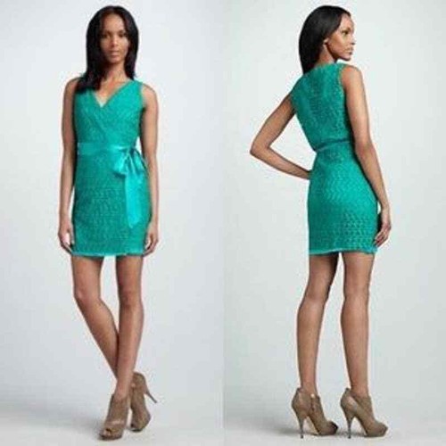 Diane Von Furstenberg Green Derbette 