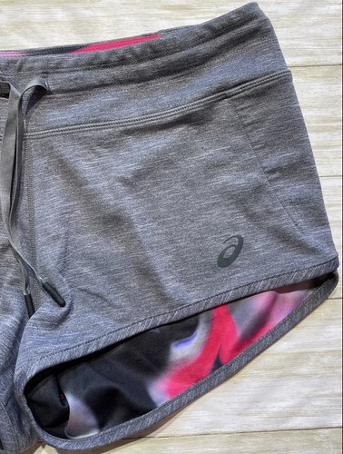 Asics Womens Dark Gray Running Drawstring Shorts Size M - Picture 8 of 9