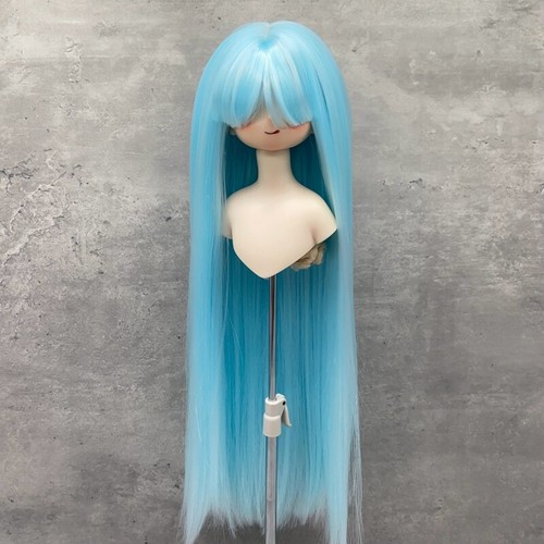 Pelucas largas de muñeca Yutotue con flequillo para pelucas de pelo de muñeca BJD juguete hágalo usted mismo - Imagen 28 de 52