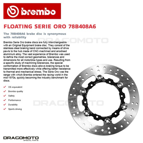 KTM ADVENTURE ABS 990 2006-2012 Disco Freno Posteriore BREMBO Flottante - Photo 2 sur 5