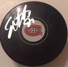 SVEN ANDRIGHETTO SIGNED MONTREAL CANADIENS PUCK W/CASE COA