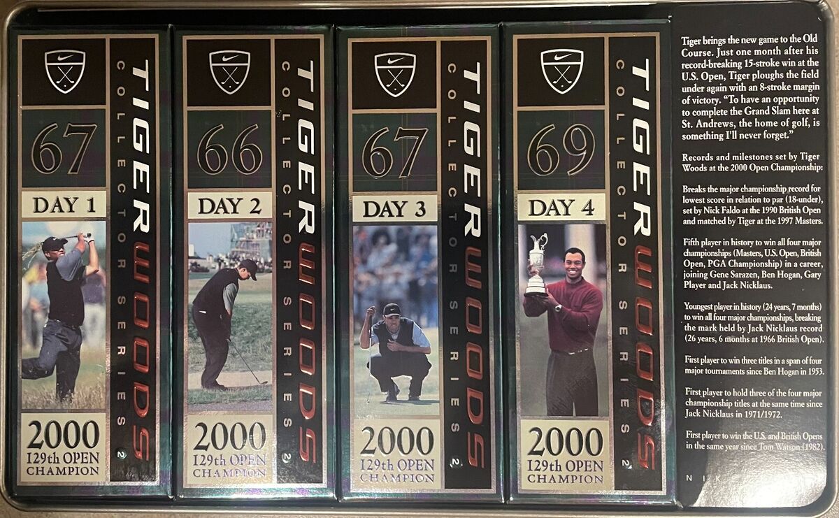 Nike Tiger Woods Collector Series 2 Tin Golf Balls 2000 Nike Tiger Woods Collector Series 2 Tin Golf Balls 2000