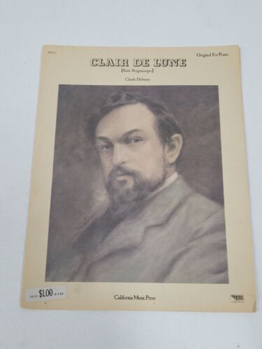 Clair De Lune Suite Bergamasque Claude Debussy Piano Sheet Music - Afbeelding 1 van 6