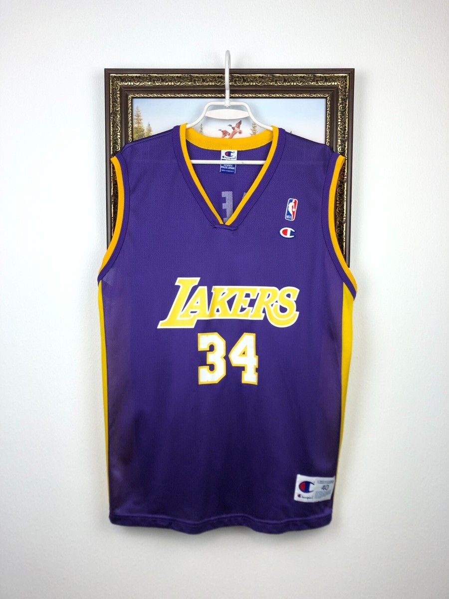 Vintage 90s Champion Los Angeles Lakers Shaquille O'Neal Jersey
