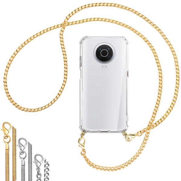 Collar (M) para Nokia G10, G20 Funda con Cuerda Cadena Estuche