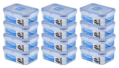 LocknLock: 12 x Dose rechteckig 350 ml (HPL806/12)