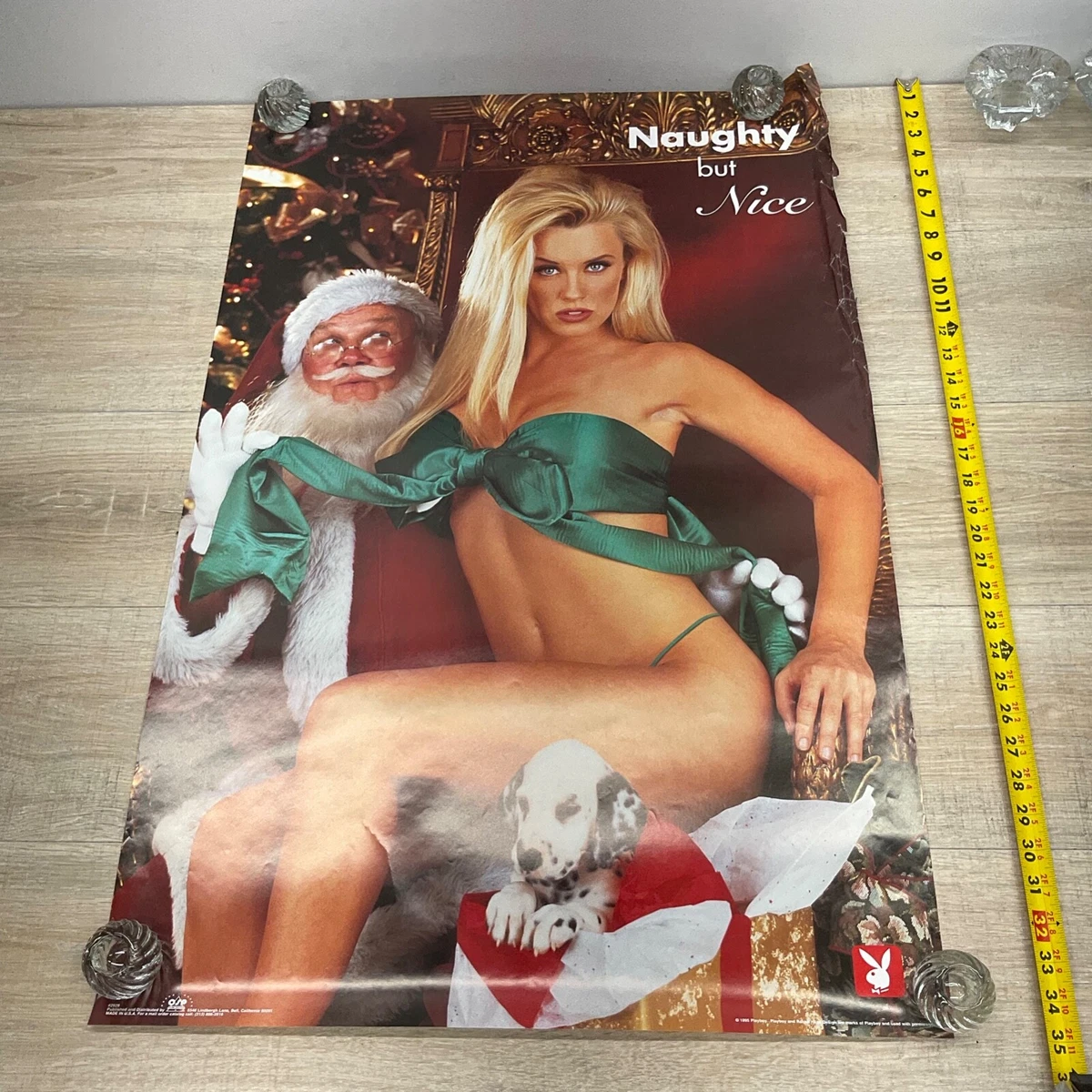 JENNY McCARTHY NAUGHTY BUT NICE POSTER #2929 PLAYBOY SANTA P18 | eBay