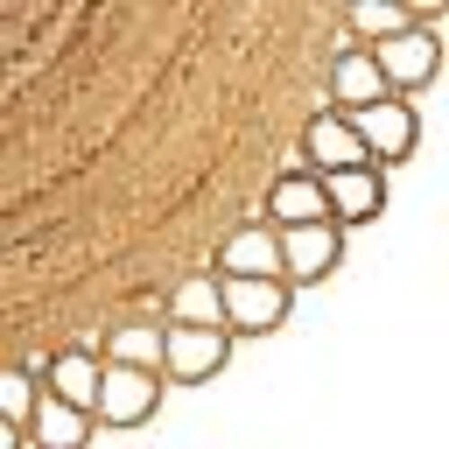 Tapis demi-lune 100 % jute tressé naturel tapis réversible tapis de porte tap... - Photo 2/4