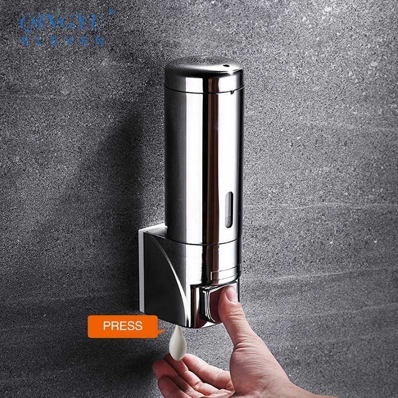 Max 47% OFF Wall Popularity Mounted Soap Dispenser Modern Stainless Steel P Liquid Easy