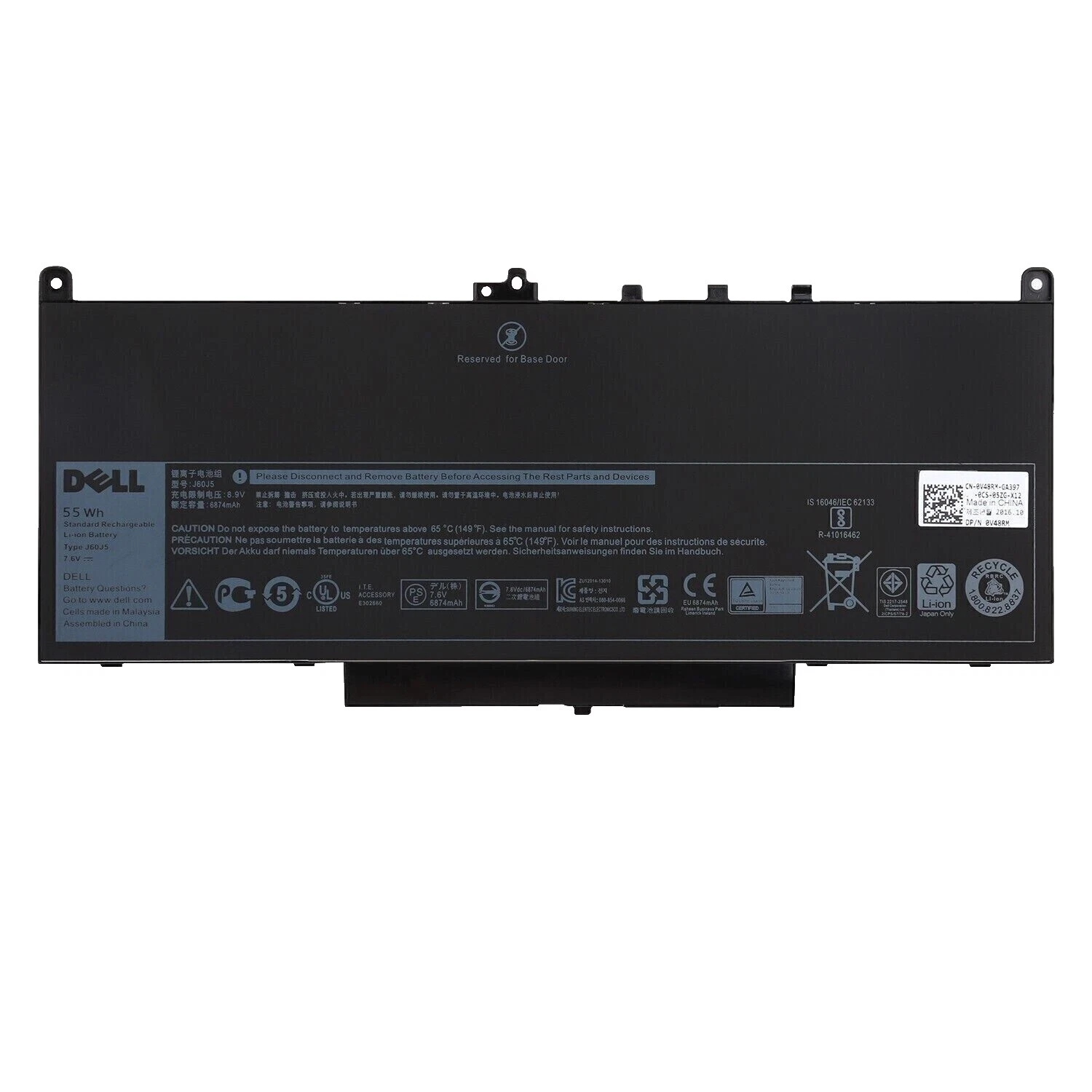 Baterías para Portátil Negro Para Dell Dell Latitude