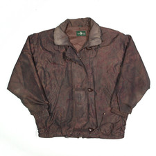 Hunt Club Woman Jacket Brown Paisley Overcoat Womens Xl