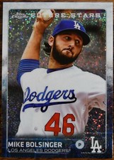 2015 Topps Update Chrome #US280 Mike Bolsinger RC Rookie Los Angeles Dodgers