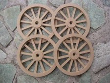 WAGON  CANNON WHEELS - 3  Inch Diameter MDF - scale toy school diorama play