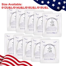 10Packs Dental Orthodontic Heat Thermal Activated Niti Natural Round Arch Wires