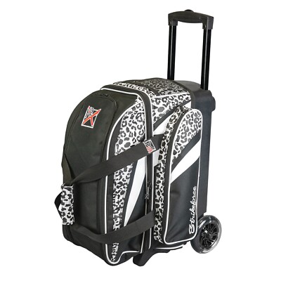 KR Strikeforce Cruiser Smooth White Leopard 2 Ball Roller Bowling Bag
