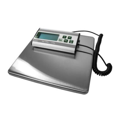 Digital Food Scale 330 lb. Capacity LED Display One Touch Tare Stainless Steel