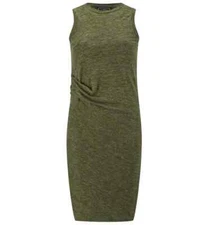 BY MALENE BIRGER Jersey Dress Womens XXS Khaki Niamo LINEN Sleeveless Designer