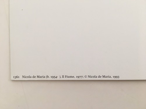 NICOLA DE MARIA,'IL FIUME,1977' RARE 1993 ART PRINT - Picture 5 of 6