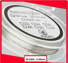 Pure Nickel Ni200 30ft, 9.1m Wire 26 AWG (0.40mm) Spool for DIY, Repairs, Crafts