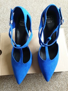 blue wide fit shoes