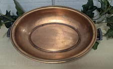 Copper Oval au Gratin Double-Handled Pan