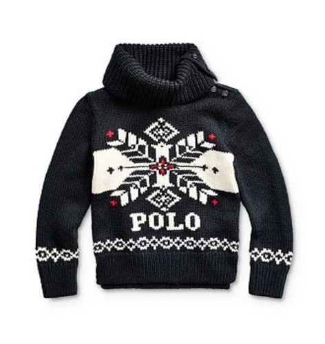 Polo RALPH LAUREN Kids 6 Sweater SNOWFLAKE Unisex Boys Girls FAIR ISLE Pullover - Picture 12 of 21