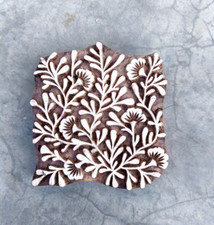 wooden stamp block,Hand Carved Indian Wood Block - Floral Wooden Stamp -Textile