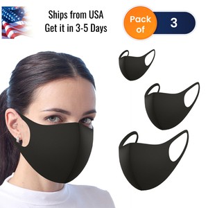 3 Pcs Face Mask Washable Breathable Reusable Cotton Mouth Mask