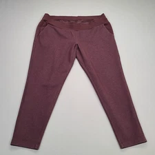 All In Motion Pants Womens 2XL XXL Red Maroon Joggers Tapered Ladies