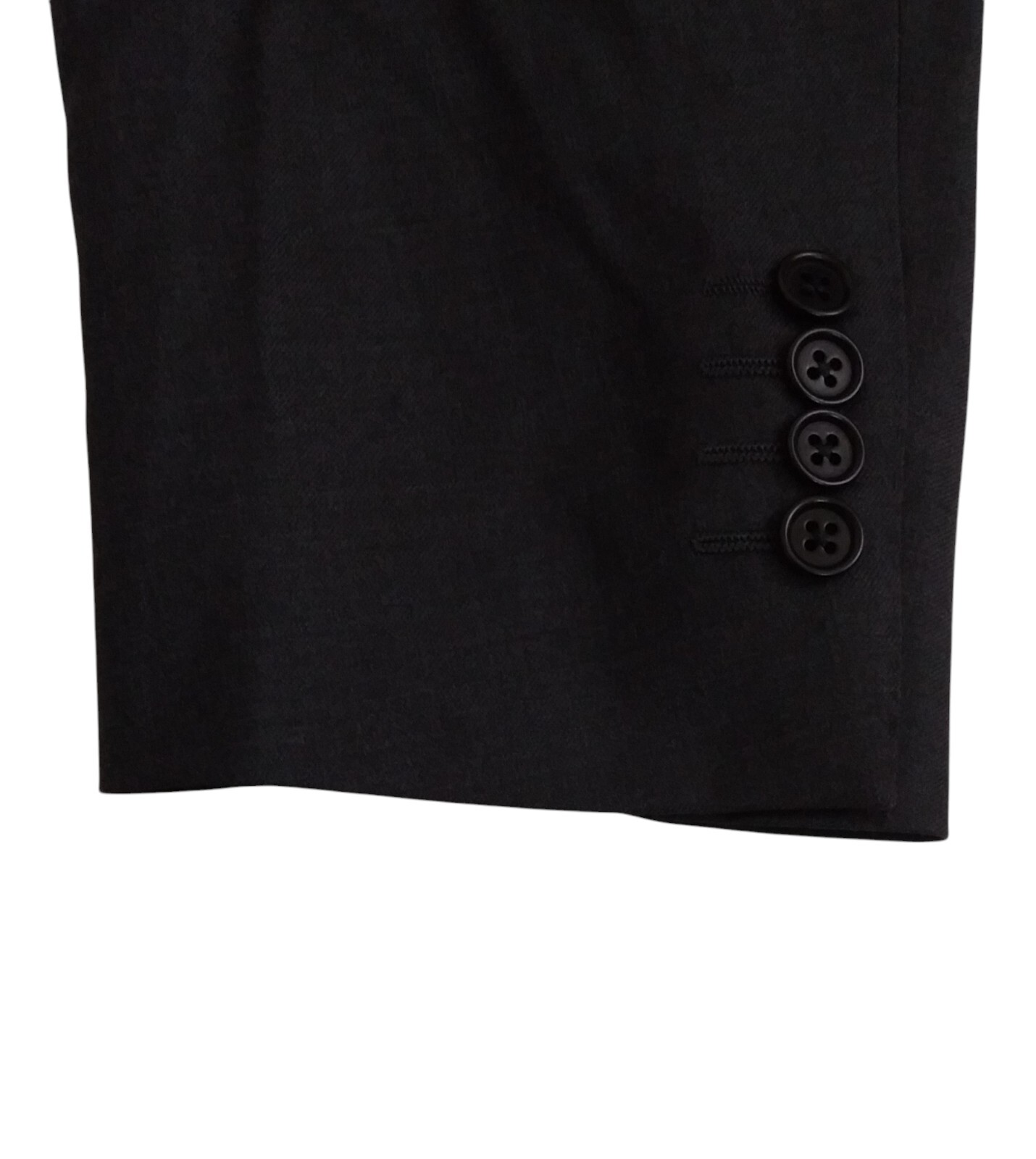 Canali Two Button Solid Gray Twill 100% Wool Suit… - image 4