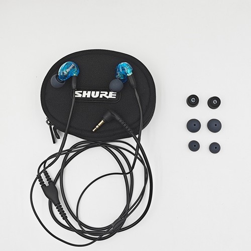 SHURE SE215 Earphone In-ear Detachable Professional Sound Isolating - Blue - Foto 5 di 9