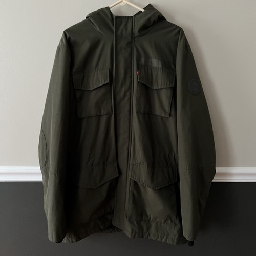 Levi's Men's Hooded Quilted Lined Wool 