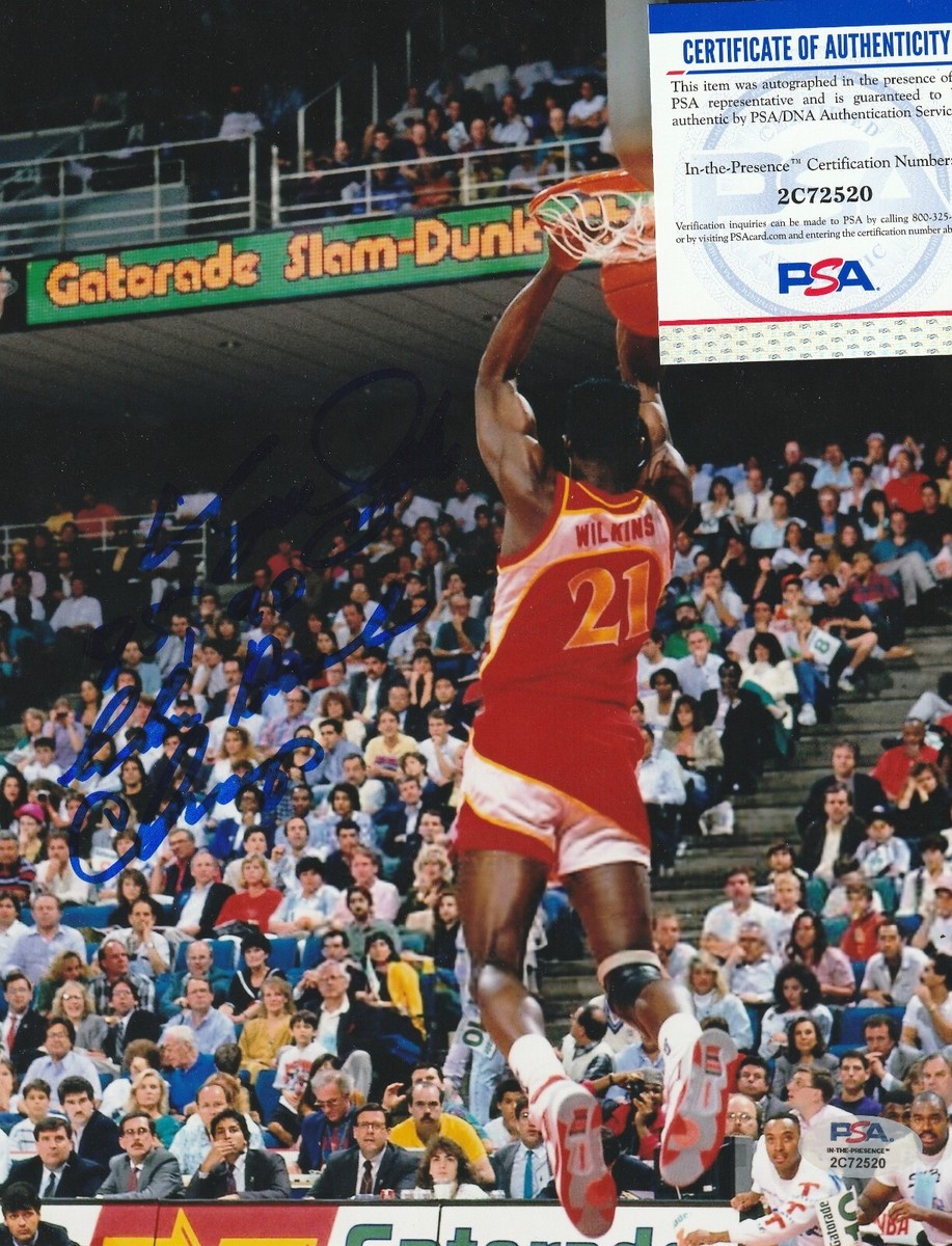 DOMINIQUE WILKINS ATLANTA HAWKS 85,90 SLAM DUNK CHAMP PSA DOMINIQUE WILKINS ATLANTA HAWKS 85,90 SLAM DUNK CHAMP PSA