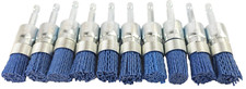 10x Nylonb&uuml;rste Pinselb&uuml;rste Rundb&uuml;rste Topfb&uuml;rste &Oslash; 15 mm Nylon Hex-Schaft