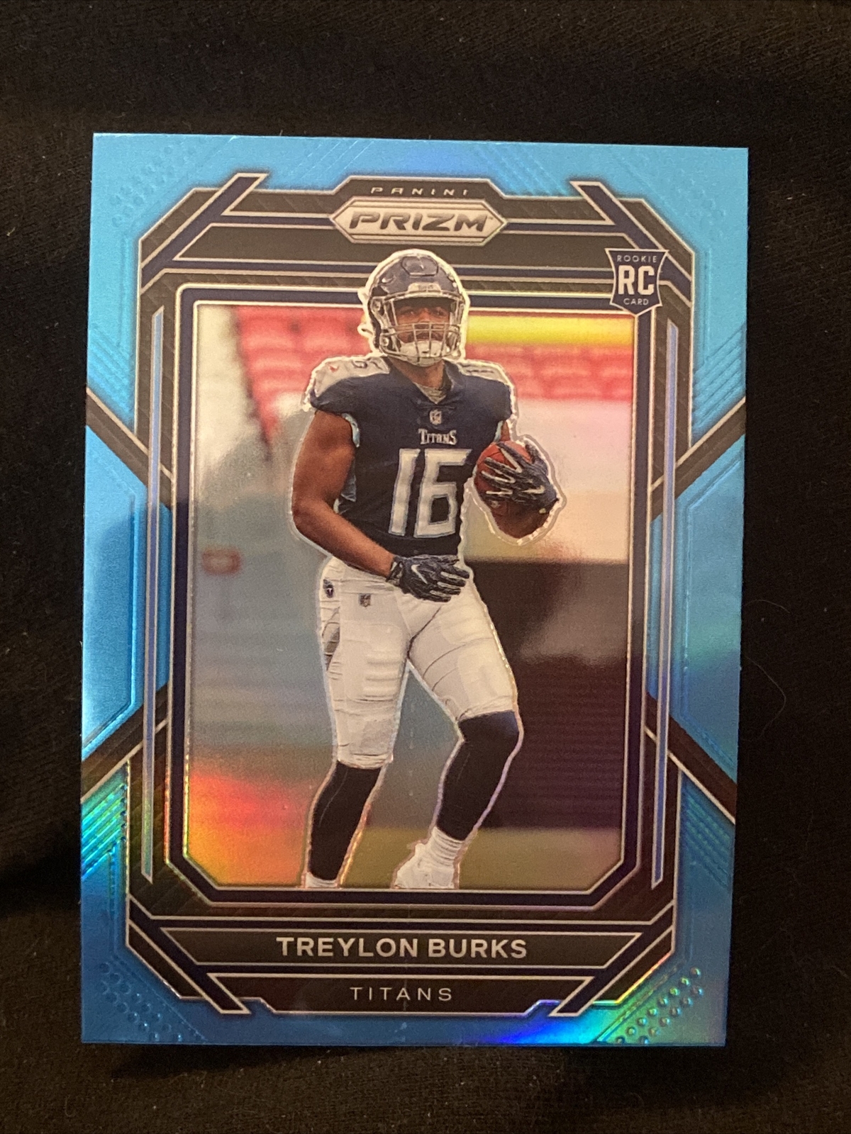 2022 Panini Prizm Football Light Blue Treylon Burks RC 313 Tennessee Titans