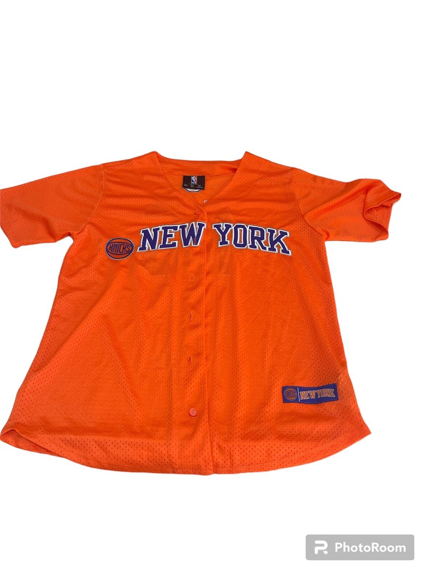 NBAゲームシャツ　NEWYORK KNICKS Preowned NBA New York Knicks Button Down Stitch Shirt Size Medium