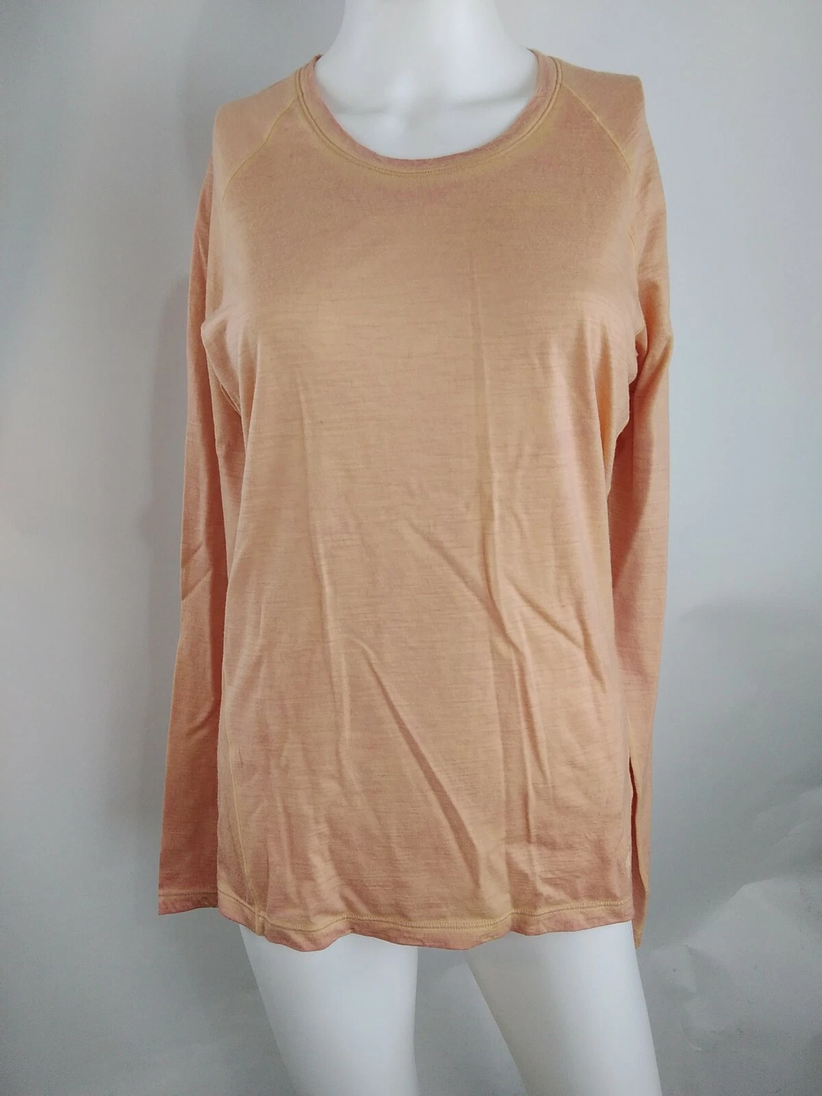 Smartwool Women Merino 150 Baselayer Long Sleeve Tee Mango Medium 16812-J76