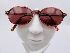 Vintage Picone Society Opticks P124 Brown Pink Oval Sunglasses FRAMES ONLY