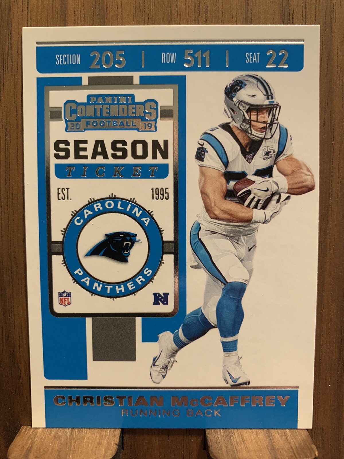 2019 Panini Contenders - Season Ticket #76 Christian McCaffrey